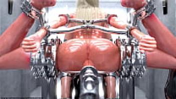 The Training and Instruction of a Blonde Slave in Metal Bondage!