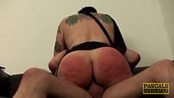 Anal punishment meted out to a chubby girl from the United Kingdom by her master's enormous cock