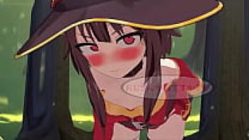 hentai Megumin seems to be lusty