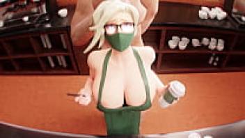 Mercy for the barista receiving applause