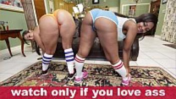 The Big Ass Latina Spicy J and Ebony Nina Rotti are on an Ass Parade! BANGBROS to the rescue!