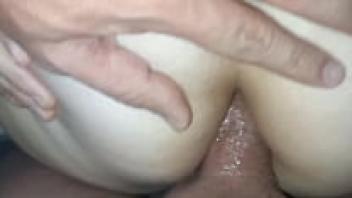 My bitch&'s tight asshole was broken multiple times over ten minutes of amateur anal that was performed without the use of a condom.