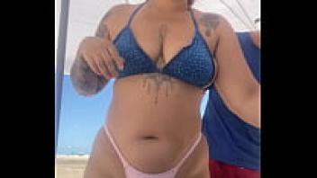 On the crowded beach, we came dangerously close to having sexual relations.