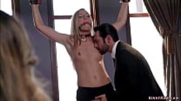 A married couple engages in bdsm sex as a threesome.