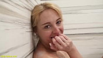 fat stepmother rubbing her large pussy hole with her fingers