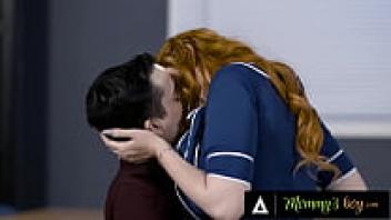 MOMMY'S BOY: A Pervert Teacher Lauren Phillips has taken the cock of an 18-year-old student, and then she has taken the BBC of a gym teacher.