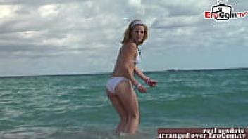 Picked up on the beach was a young woman who happens to be a student.