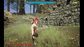 The second episode of the HENTAI game, Catch Me, has a hunter engaging in doggy-style sexual activity outside.