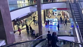 VOYEUR AT A SHOPPING MALL - CASUAL MASTURBATION IN PUBLIC