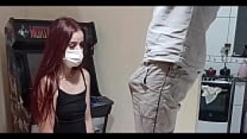 To assist me, the neighbor's maintenance worker arrived to the house!