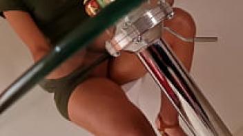 upskirt to Karelyz Rios, a television host