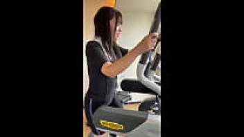 A video shows a healthy female on a diet being loved at a hotel.