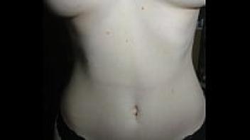 My natural beauty girlfriend plays with her lovely tits for you!