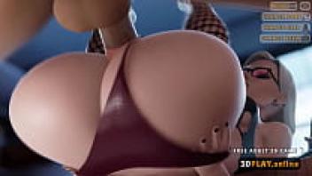 3D HENTAI GAME, squirting girl adored in a tight pussy