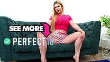 18-year-old Chubby Orgasming for Perfect18 on the Couch