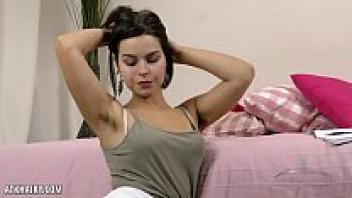 Ole burrows into her lovely bush.