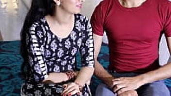 First night of full sex with Indian Big Cock Desi Full Chudai with clear Hindi audio for a newlywed Bhabhi love wedding