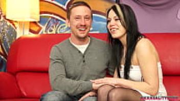 On camera, a lustful amateur pair displays intense love and facial cum.