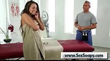 Marcus London and Cassidy Klein give an intimate massage to an adolescent gorgeous girl with an amazing figure.