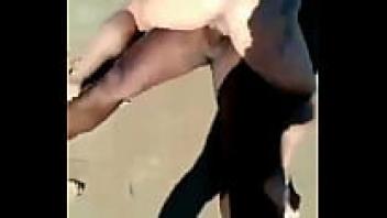 Huge ass on the shore