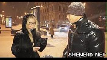 A geek is petted and copulated by a boy.