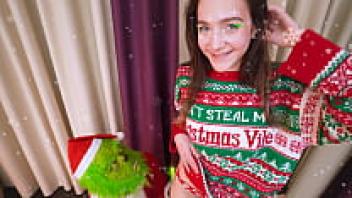 XMAS GANGBANG featuring Ellie Wain DVP DAP TP EKS305 and Jane White