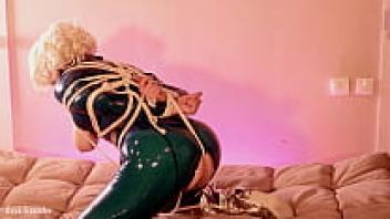 Arya Grander's Bondage in Latex Blonde MILF in Gag FREE pornography