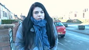 Beauty Lucia enjoys urinating outside.