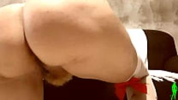 Big ass, hairy pussy, ancient blonde, and hot