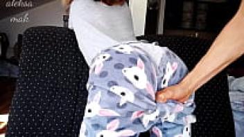 My stepfather fingered my pussy and gave me a harsh spanking.