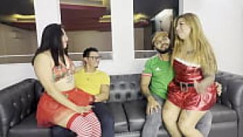 EXCHANGE OF CHRISTMAS WIFE WITH MY SWINGER COWORKER