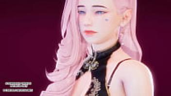 [MMD] League of Legends Uncensored Hentai - One Way Love Seraphine Sexy Kpop Dance