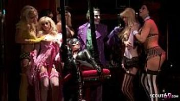 Gangbang Group Sex Party with Catwoman and Batman Porn Parody