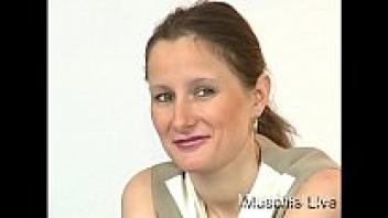 Dominatrix masturbates for you as her tits are drooping.