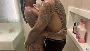 The shower surprise ends with Creampie, completely em sheer.