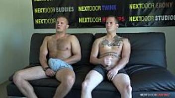 NextDoorStudios: A Straight Amateur's First Gay Blowjob at Audition