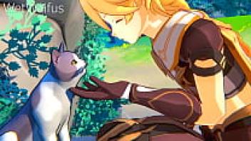 Genshin Impact Hentai: Ayaka and Aether's Private Sex Scene