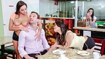 ANGELS: Gina Valentina, Karlee Grey, and Cindy Starfall engage in wild group sex