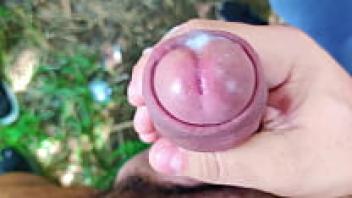 As I ascended the trail, I noticed a man jerking off and many men making love on the side. I quickly joined the orgy.