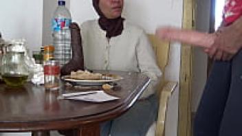 EXTREME TURKISH FAMILY: my stepson loves my hairy pussy by purchasing large dildos