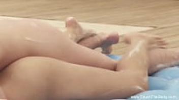 Enjoying a sensual massage with a gorgeous Asian princess