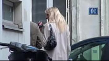 A horny blonde who adores a big black cock