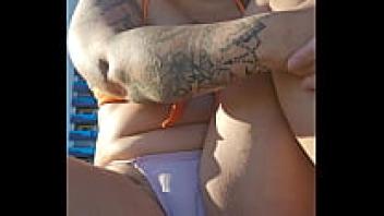 At the beach, I made a video for my significant other.