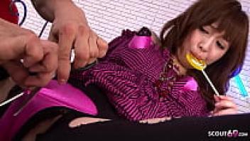 Uncensored JAV: Perfect Tits Japanese Teen Tricked to Creampie Defloration Sex