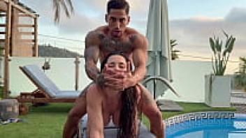 Rough sex and an oily massage in the pool