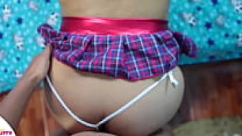 Watching cartoon sex videos in a threesome, the hot wife with the large tits is adored.