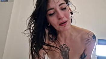 FREE FULL SEX MOVIE HD (90 minutes) featuring a tall, skinny brunette who is persuaded to fall in love in a real homemade sex tape. Real Intense Female Orgasm at 1:16