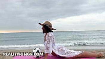 After meeting a handsome man at the beach, Alika Penagos soon gets his penis inside her wet pussy—REALITY KINGS