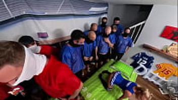 Football Team vs. Gangbang Full BTS Cheerleader