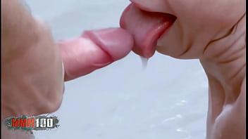 Blonde Ava Takes It Deep on the Beach